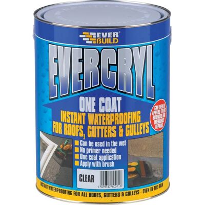 Everbuild Evercryl Black Roof Repair Compound 2.5kg Everbuild Evercryl Black Roof Repair Compound 2.5kg