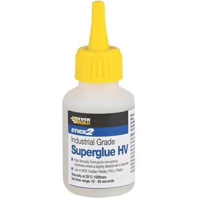 Everbuild HV20 Industriële Superlijm met Hoge Viscositeit - Superlijm Everbuild HV20 Industriële Superlijm met Hoge Viscositeit - Superlijm