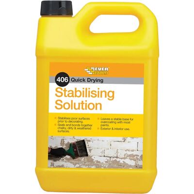 Solución Estabilizadora Everbuild 406 - Secado Rápido - 5 Litros Solución Estabilizadora Everbuild 406 - Secado Rápido - 5 Litros