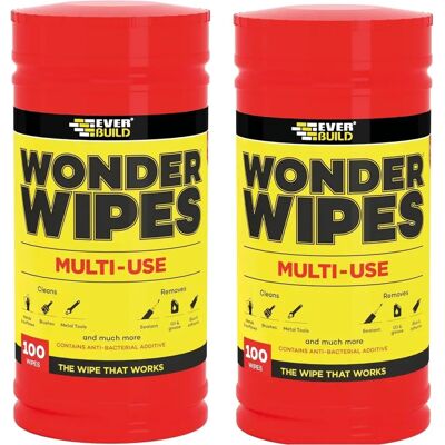 Everbuild WIPE80 Lingettes Multi-Usage - Nettoyant pour Mains & Surfaces - Publicité Everbuild WIPE80 Lingettes Multi-Usage - Nettoyant pour Mains & Surfaces - Publicité