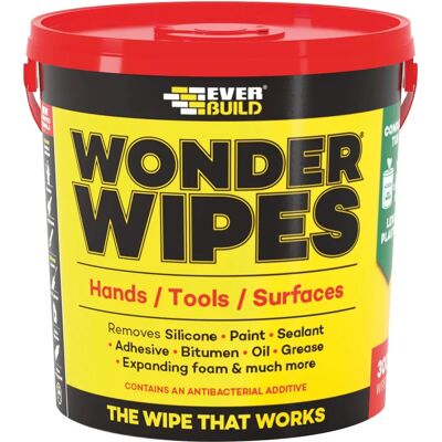 Everbuild Everbuild GIANTWIPE Lingettes Gigantes - Multi-usage, 300 Pièces - Publicité Everbuild Everbuild GIANTWIPE Lingettes Gigantes - Multi-usage, 300 Pièces - Publicité