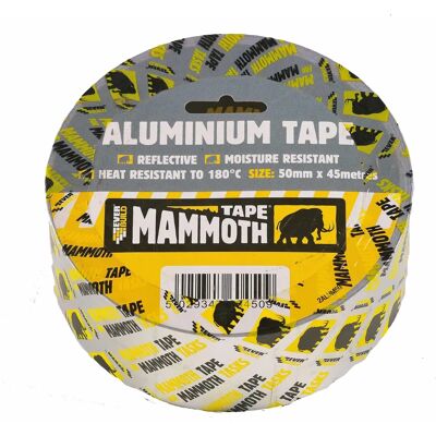 Everbuild Aluminium Tape - Hitzebeständiges Aluminiumband - 50mm x 45m Everbuild Aluminium Tape - Hitzebeständiges Aluminiumband - 50mm x 45m
