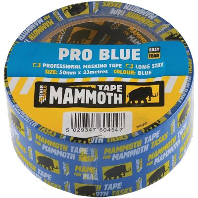 Everbuild Everbuild 2PRO50 Blue Masking Tape 50mm x 33m - Masking Tape Everbuild Everbuild 2PRO50 Blue Masking Tape 50mm x 33m - Masking Tape