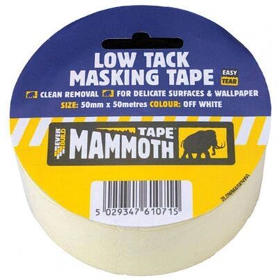 Everbuild Laag Tack Masking Tape EVB2LOWMT25 - Masking Tape Everbuild Laag Tack Masking Tape EVB2LOWMT25 - Masking Tape