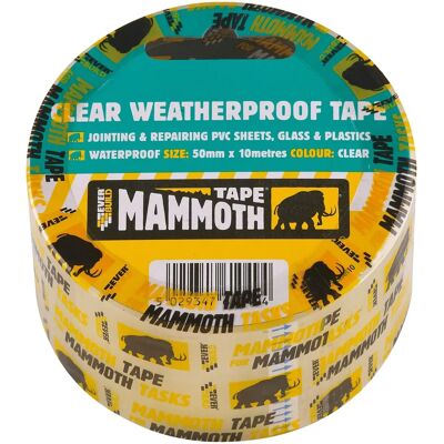 Everbuild Mammoth Cinta Impermeable Transparente - 50mm x 10m Everbuild Mammoth Cinta Impermeable Transparente - 50mm x 10m