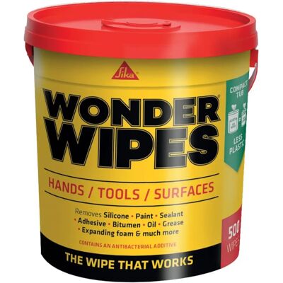 Everbuild Monster Wipes Tube de 500 - Lingettes pour constructeurs - Publicité Everbuild Monster Wipes Tube de 500 - Lingettes pour constructeurs - Publicité