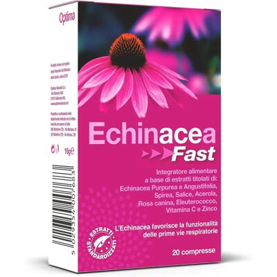 Optima Echinacea Fast - 20 Comprimidos - Suplemento Alimenticio Optima Echinacea Fast - 20 Comprimidos - Suplemento Alimenticio