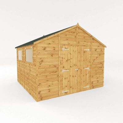 Mercia 10ftx10ft Wooden Waterproof Premium Shiplap Modular Workshop Shed Mercia 10ftx10ft Wooden Waterproof Premium Shiplap Modular Workshop Shed