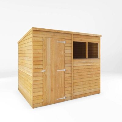 Mercia Overlap Pent Shed - Garden Storage 8x6 - No Assembly Mercia Overlap Pent Shed - Garden Storage 8x6 - No Assembly