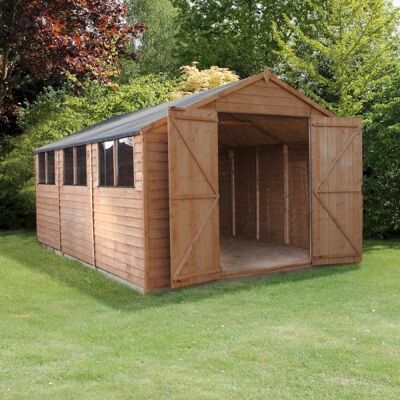 Mercia Beige 226x310x453cm Long Lasting Overlap Apex Workshop Shed - Garden Shed Mercia Beige 226x310x453cm Long Lasting Overlap Apex Workshop Shed - Garden Shed