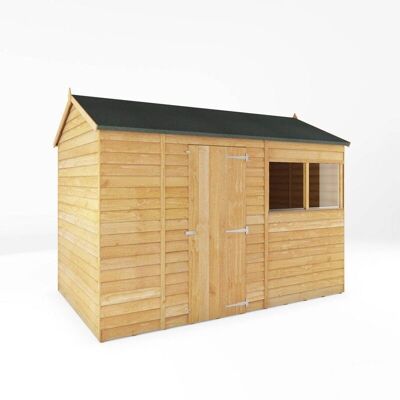Waltons 10ft x 6ft Overlap Reverse Apex Wooden Garden Shed - Garden Storage Waltons 10ft x 6ft Overlap Reverse Apex Wooden Garden Shed - Garden Storage