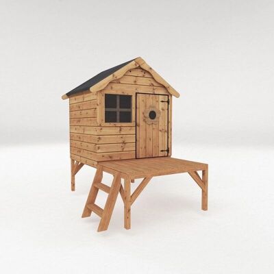 Mercia Playhouse with Tower - Small Wooden Playhouse for Kids Mercia Playhouse with Tower - Small Wooden Playhouse for Kids