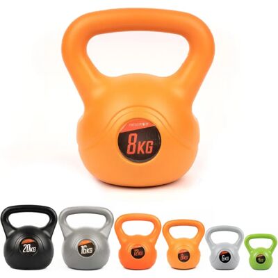 Phoenix Fitness 8KG Winylowa Kettlebell - Trening domowy Phoenix Fitness 8KG Winylowa Kettlebell - Trening domowy