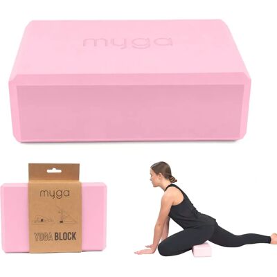 Myga Dusty Pink Yoga Block - Unterstützung und Vertiefung der Posen Myga Dusty Pink Yoga Block - Unterstützung und Vertiefung der Posen