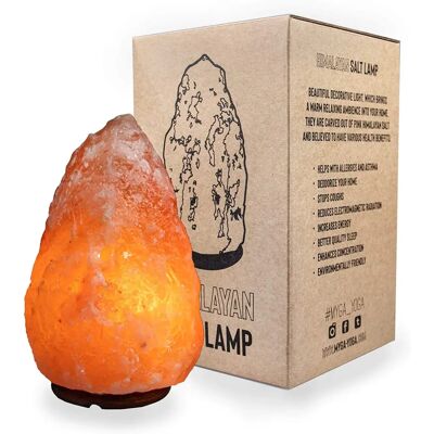 Myga Himalayan Salt Lamp - Dimmable Natural Healing Crystal Rock Salt Lamp & 15w Bulb - Approx. 1-2kg Myga Himalayan Salt Lamp - Dimmable Natural Healing Crystal Rock Salt Lamp & 15w Bulb - Approx. 1-2kg