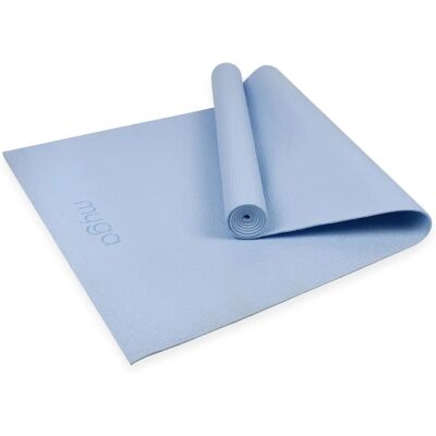 Tapis de Yoga Myga - Bleu Ciel - Antidérapant, Léger, Supportif - Gym & Yoga - Publicité Tapis de Yoga Myga - Bleu Ciel - Antidérapant, Léger, Supportif - Gym & Yoga - Publicité