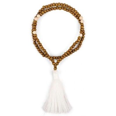 Myga Wooden Mala - Prayer Bead Necklace - Meditation - Grounding - Natural Wood Myga Wooden Mala - Prayer Bead Necklace - Meditation - Grounding - Natural Wood