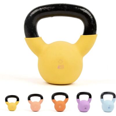 Myga Yellow 4kg Iron Kettlebell - Fitness & Strength Equipment Myga Yellow 4kg Iron Kettlebell - Fitness & Strength Equipment