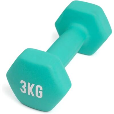 Hantla Sześciokątna Myga - 3kg Para Turkusowa - Hantla Hantla Sześciokątna Myga - 3kg Para Turkusowa - Hantla