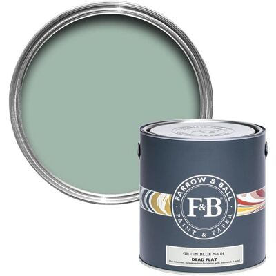 Farrow & Ball Dead Flat Green Blue No.84 - 2.5L Farrow & Ball Dead Flat Green Blue No.84 - 2.5L
