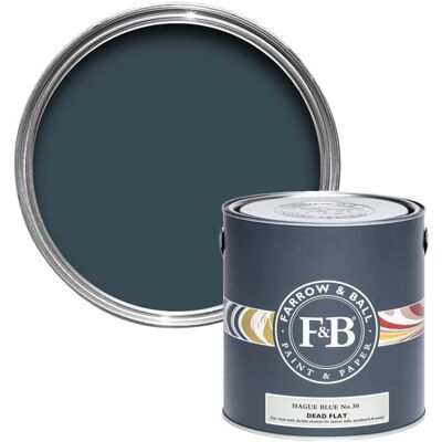 Farrow & Ball Dead Flat - 2,5l - Hague Blue 30 Farrow & Ball Dead Flat - 2,5l - Hague Blue 30
