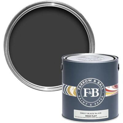 Farrow & Ball Dead Flat Archivton - 2,5l - Smelt Black G18 Farrow & Ball Dead Flat Archivton - 2,5l - Smelt Black G18