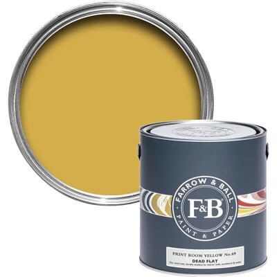 Farrow & Ball Dead Flat Print Room Yellow No. 69 - 5L Farrow & Ball Dead Flat Print Room Yellow No. 69 - 5L