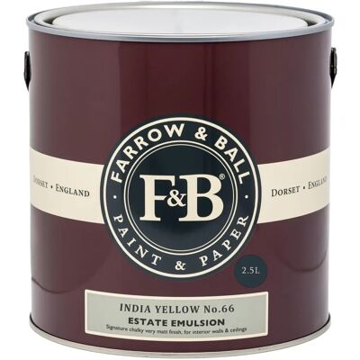 Farrow & Ball Estate No.66 - Jaune Indien Peinture Mate - Intérieur - Publicité Farrow & Ball Estate No.66 - Jaune Indien Peinture Mate - Intérieur - Publicité