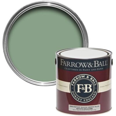 Farrow & Ball Estate Emulsion No.81 - Breakfast Room Green - Paint Farrow & Ball Estate Emulsion No.81 - Breakfast Room Green - Paint