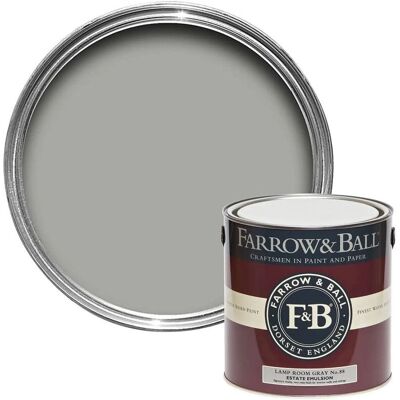 Farrow & Ball Estate Lamp Room Gray - Interior Emulsion Paint 2.5L Farrow & Ball Estate Lamp Room Gray - Interior Emulsion Paint 2.5L