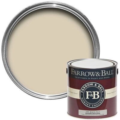 Farrow & Ball Modern Emulsion - 2,5l - Off-White 3 Farrow & Ball Modern Emulsion - 2,5l - Off-White 3