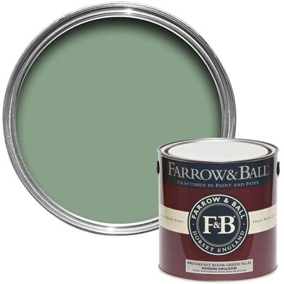 Farrow & Ball No.81 Frühstücksraum Grün Moderne Mattfarbe 2,5L Farrow & Ball No.81 Frühstücksraum Grün Moderne Mattfarbe 2,5L