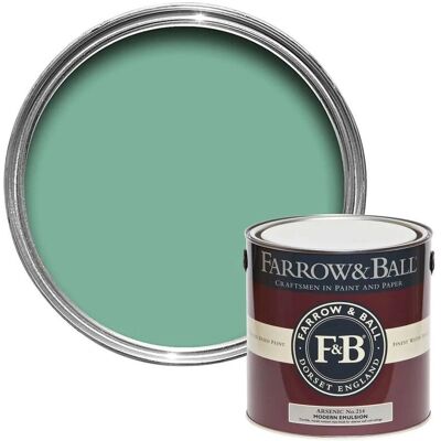 Farrow & Ball Arsenic Nr.214 5L Moderne Emulsion - Farbe Farrow & Ball Arsenic Nr.214 5L Moderne Emulsion - Farbe