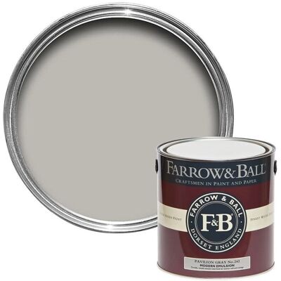 Farrow & Ball Pavilion Gray 5L - Moderne Emulsion Farrow & Ball Pavilion Gray 5L - Moderne Emulsion