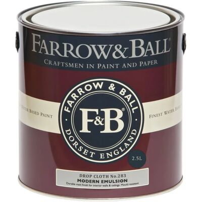Farrow & Ball Moderne Matt Wandfarbe Drop Cloth Nr.283 - 2,5L Farrow & Ball Moderne Matt Wandfarbe Drop Cloth Nr.283 - 2,5L