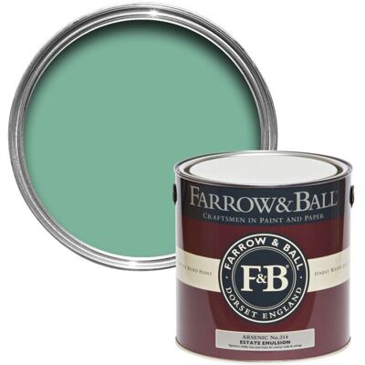 Farrow & Ball Arsenic 2.5L Interior Emulsion - Paint Farrow & Ball Arsenic 2.5L Interior Emulsion - Paint