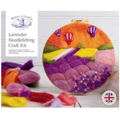 House of Crafts Lavender Needle Felting Kit - craft kit House of Crafts Lavender Needle Felting Kit - craft kit