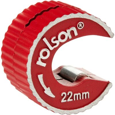 Rolson 22mm Copper Pipe Cutter - Self-Locking Rotary & Spare Blade Rolson 22mm Copper Pipe Cutter - Self-Locking Rotary & Spare Blade