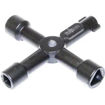 Rolson 22460 4 Way Service Utility Key - Utility Key Rolson 22460 4 Way Service Utility Key - Utility Key