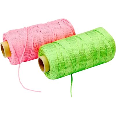 Rolson Baksteenlijn - Assortiment fluorescerende kleuren - 152m Rolson Baksteenlijn - Assortiment fluorescerende kleuren - 152m