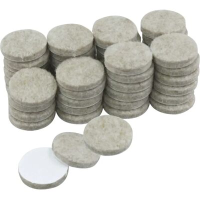 Rolson 61310 - Viltpads, 25mm, 48 stuks - Zware meubelbeschermers Rolson 61310 - Viltpads, 25mm, 48 stuks - Zware meubelbeschermers