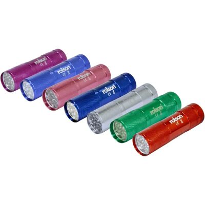 Rolson 61693 Aluminium-Taschenlampe - Farben Vielfältig Rolson 61693 Aluminium-Taschenlampe - Farben Vielfältig