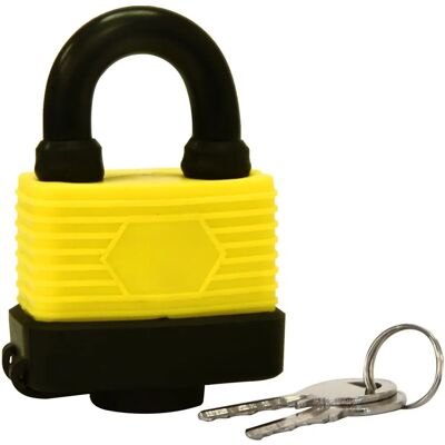 Rolson Laminated Steel Padlock - 40mm Weatherproof Heavy Duty - Padlock Rolson Laminated Steel Padlock - 40mm Weatherproof Heavy Duty - Padlock