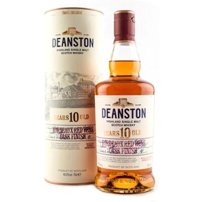 Deanston 10 Jaar Highland Single Malt Bordeaux Rode Wijn Fust Finish Deanston 10 Jaar Highland Single Malt Bordeaux Rode Wijn Fust Finish