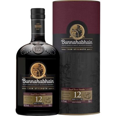 Bunnahabhain 12 Ans Islay Single Malt Cask Strength - Whisky - Publicité Bunnahabhain 12 Ans Islay Single Malt Cask Strength - Whisky - Publicité