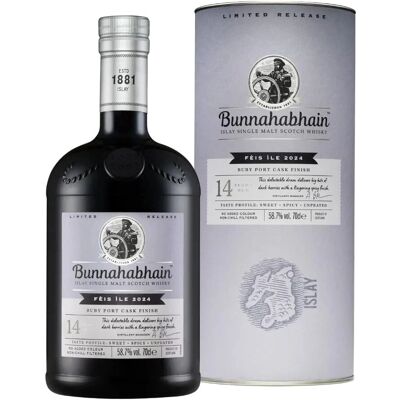 Bunnahabhain 14 Ans Port Ruby - Whisky - Publicité Bunnahabhain 14 Ans Port Ruby - Whisky - Publicité