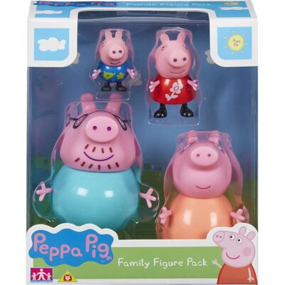 Figurines Famille Peppa Pig - 4 Pièces - Publicité Figurines Famille Peppa Pig - 4 Pièces - Publicité