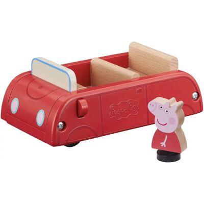 Peppa Pig Modèle 07208 Voiture Rouge en Bois - Voiture Jouet - Publicité Peppa Pig Modèle 07208 Voiture Rouge en Bois - Voiture Jouet - Publicité