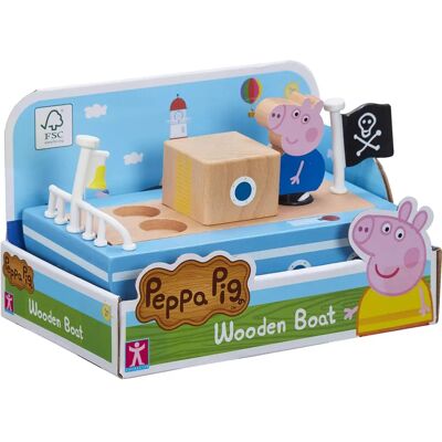 Drewniana Łódź Peppa Pig Drewniana Łódź Peppa Pig