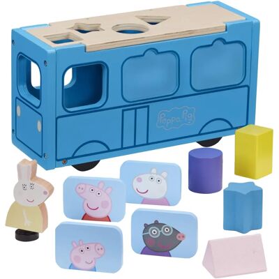 Peppa Pig Holz-Schulbus - Lernspielzeug für Kinder Peppa Pig Holz-Schulbus - Lernspielzeug für Kinder